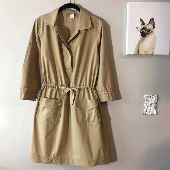 J. Crew Dresses & Skirts - J Crew Tan Shirt Dress
